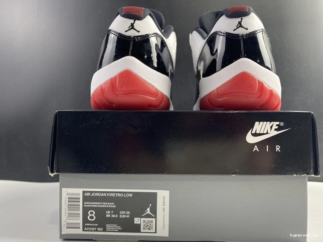 AV2187-160 11 Retro Jordan Air Low Concord Bred 1014